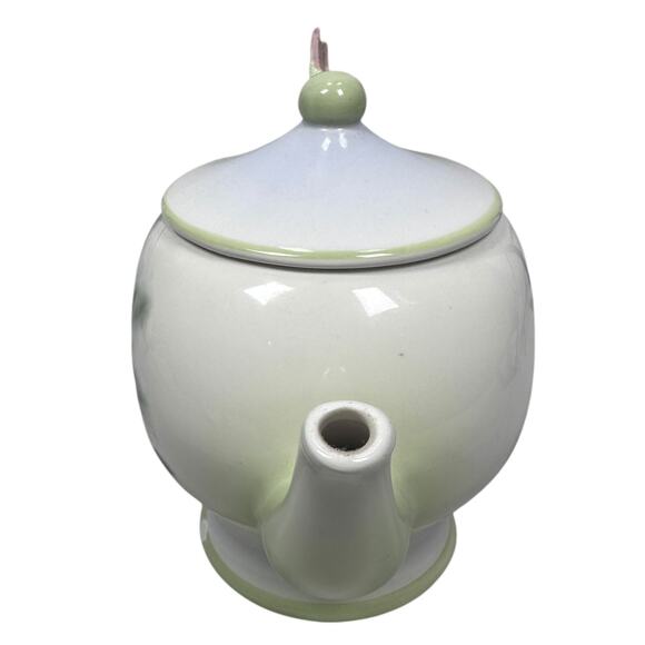 Lena Liu Hummingbird and Lilies Teapot Floral Porcelain with Lid Teleflora READ - Picture 4 of 12